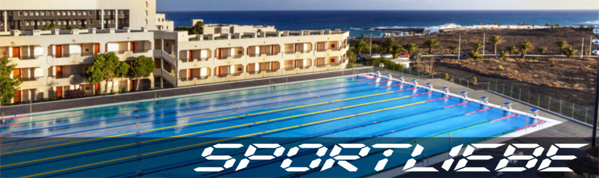 Im Trainingslager schwimmen wir in dem neuen Pool des Lyttos Beach auf Kreta